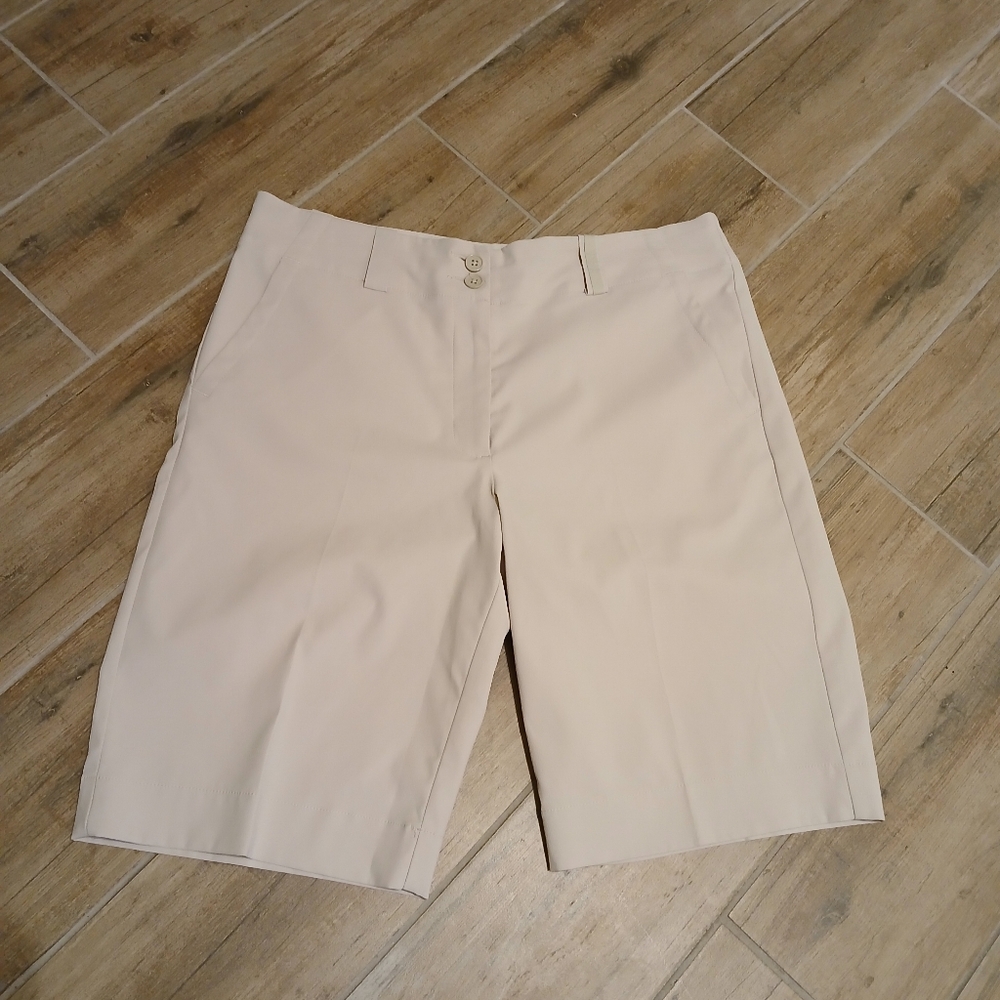 Nike Golf Beige Women's Tailored Bermuda Shorts